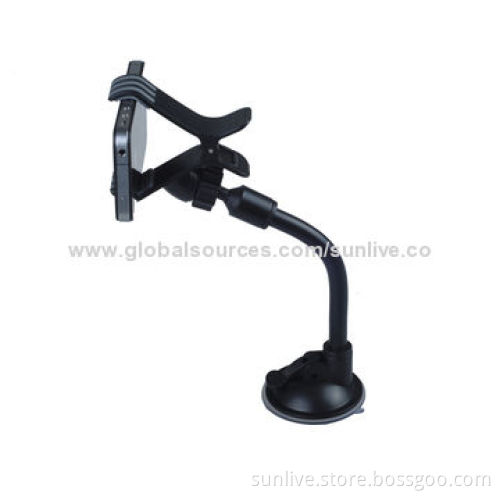 360 degree rotation Clip phone holder long tube car mount for iphone cellphone